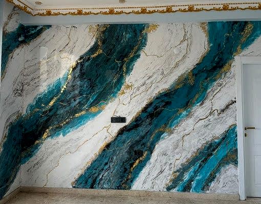 mermer desenli sıva boya