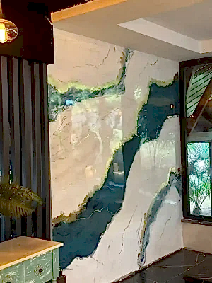 Mermer Görünümlü Boya 1 mermer-desenli-boya-uygulamasi-kale-art-decor